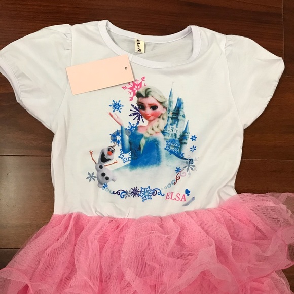 NWT Elsa Dress Pink Tutu - Picture 4 of 6